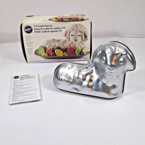 Wilton STAND-UP LAMB PAN 3D Cake Mold 2105-2010 Box Instructions EASTER SHEEP - Picture 1 of 11